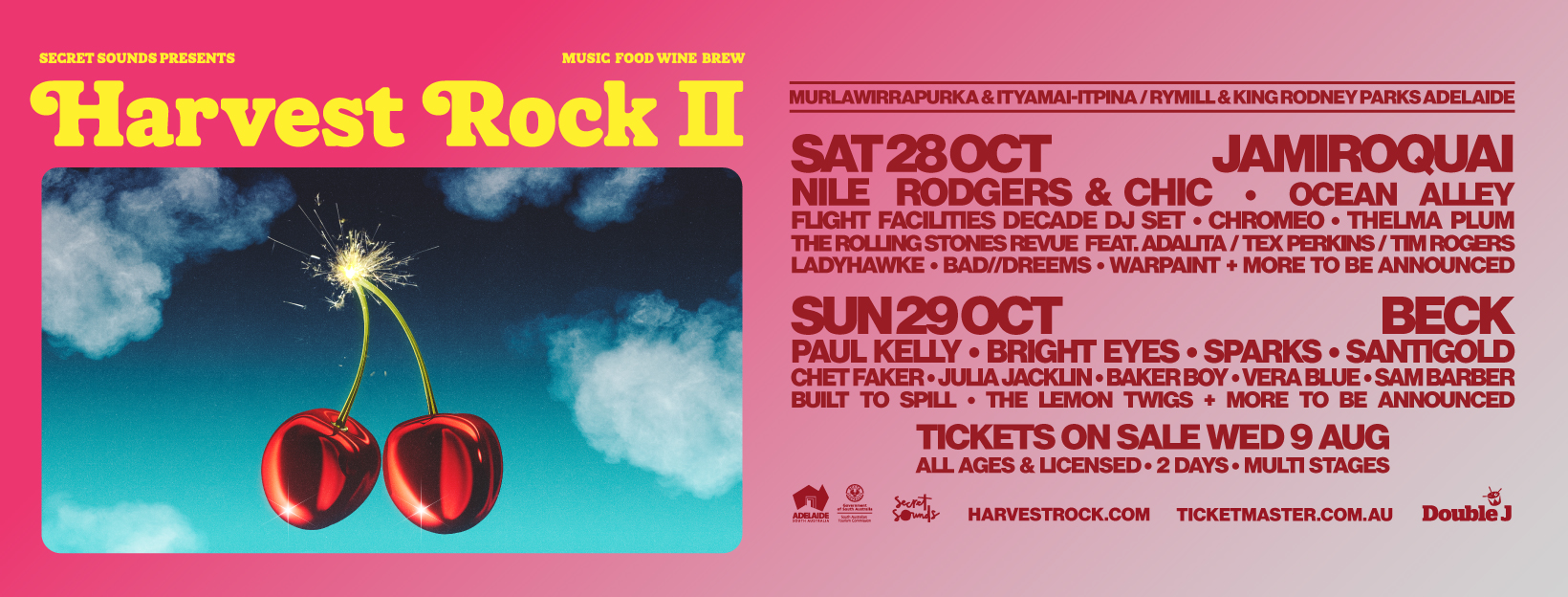 Harvest Rock lineup brings international icons to Adelaide The