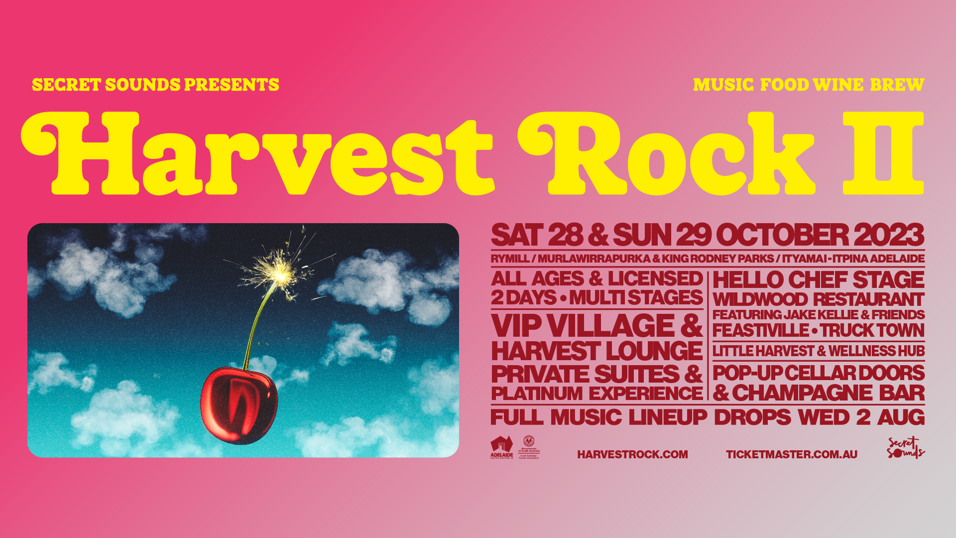 Harvest Rock returns in 2023 Tourism SA