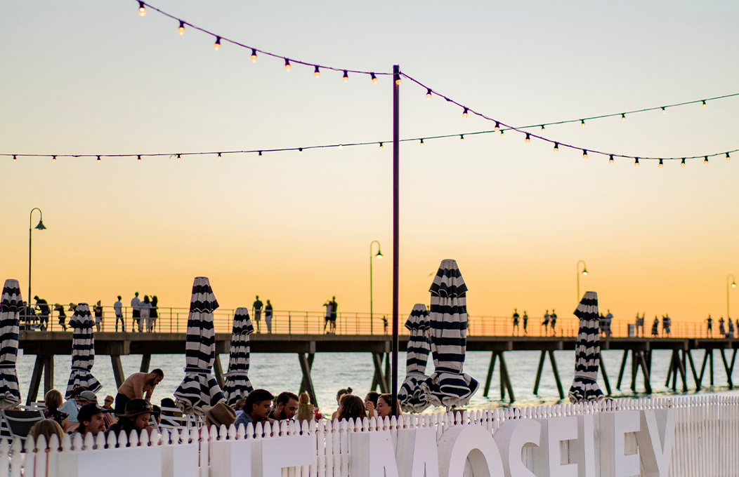 End the day with a cocktail in hand, toes in the sand and the sunsetting on yet another day as those sit seaside in the European-esk beachside bar.